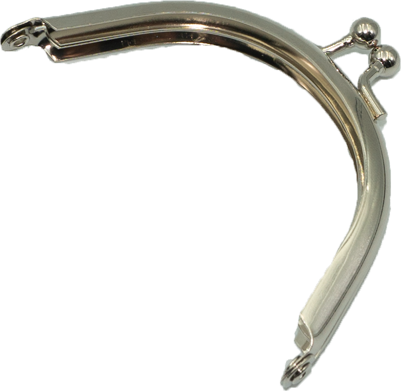 Broche pellizco para monedero 8,5cm liso-0