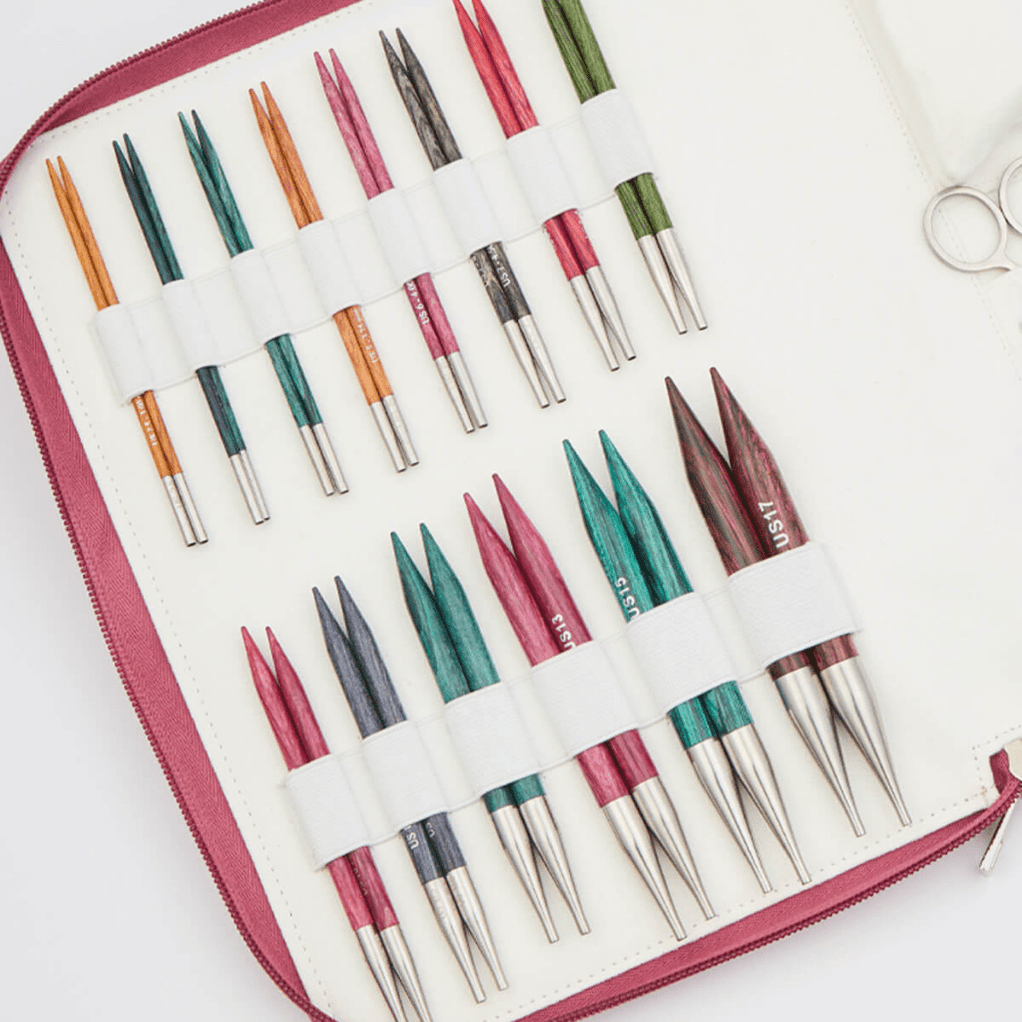 Set de Palillos Intercambiables KnitPro Dreamz Grande 14 pares + 6 cables-2