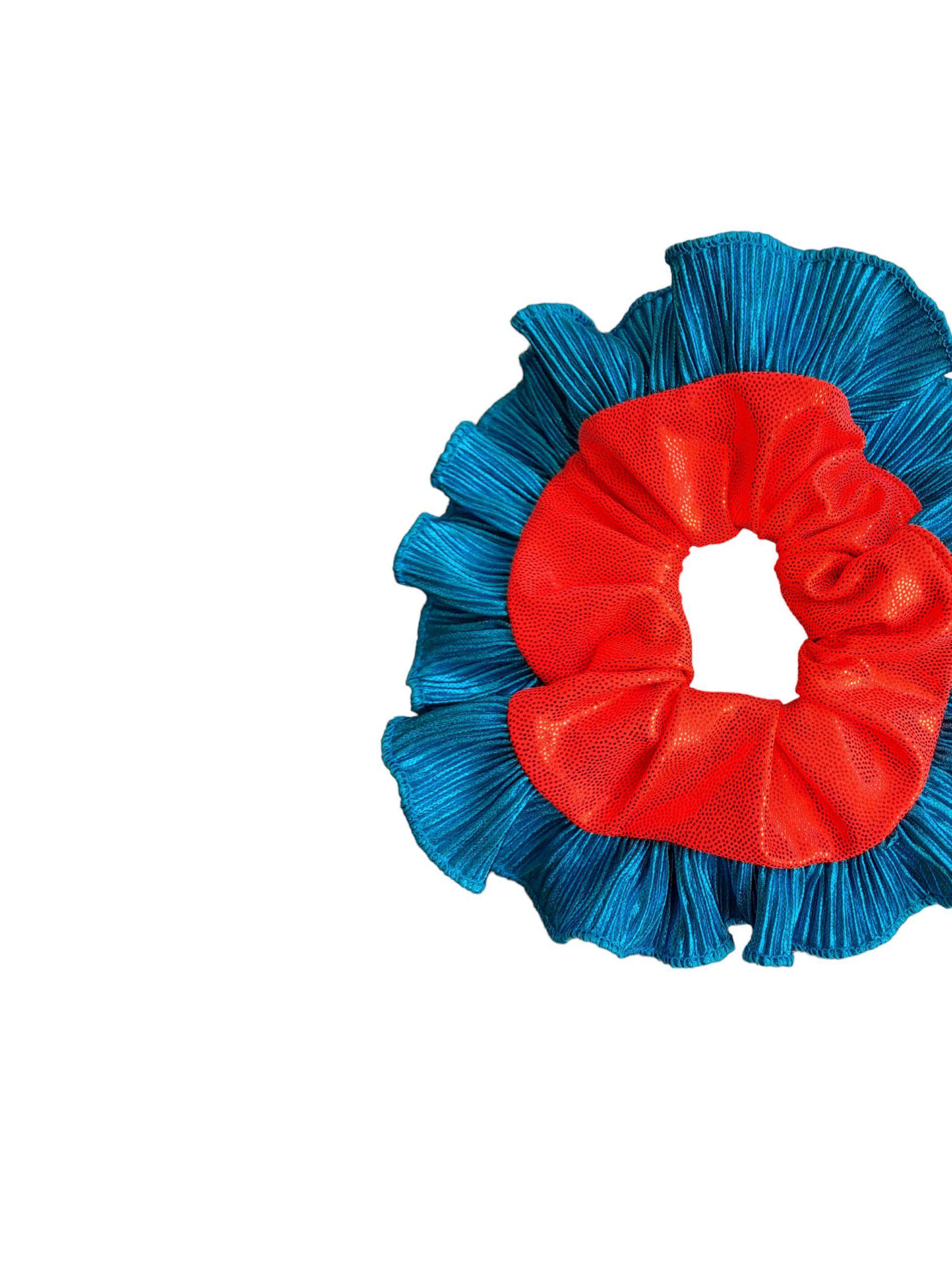 Scrunchie XL Rumbas Bambas Color  Celeste-1