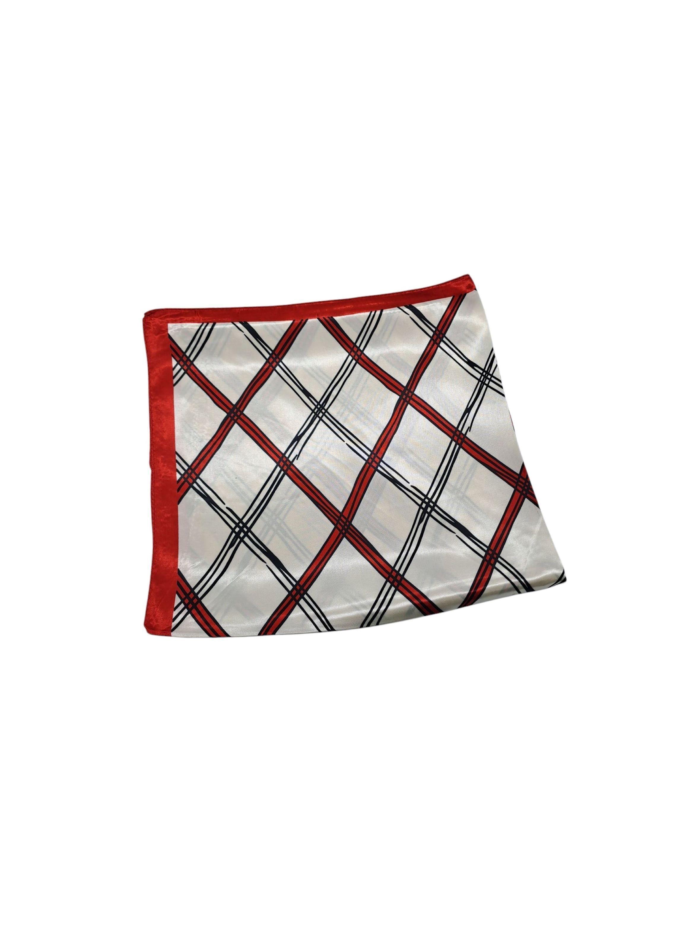 Pañuelo Satinado Mujer Diseño Rayas 60 x 60 cms-2