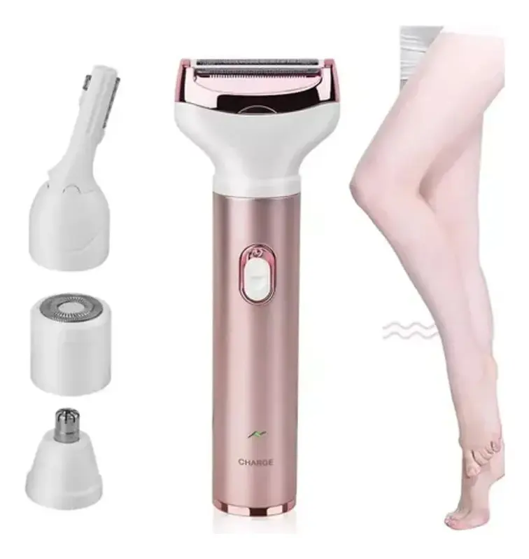 Kit Depiladora Afeitadora Facial Corporal Usb 4 En 1-2