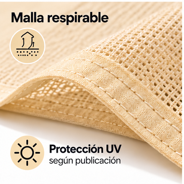 Lona Vela de Sombra Beige Rectangular 5 x 6 m para Patio y Terraza-2