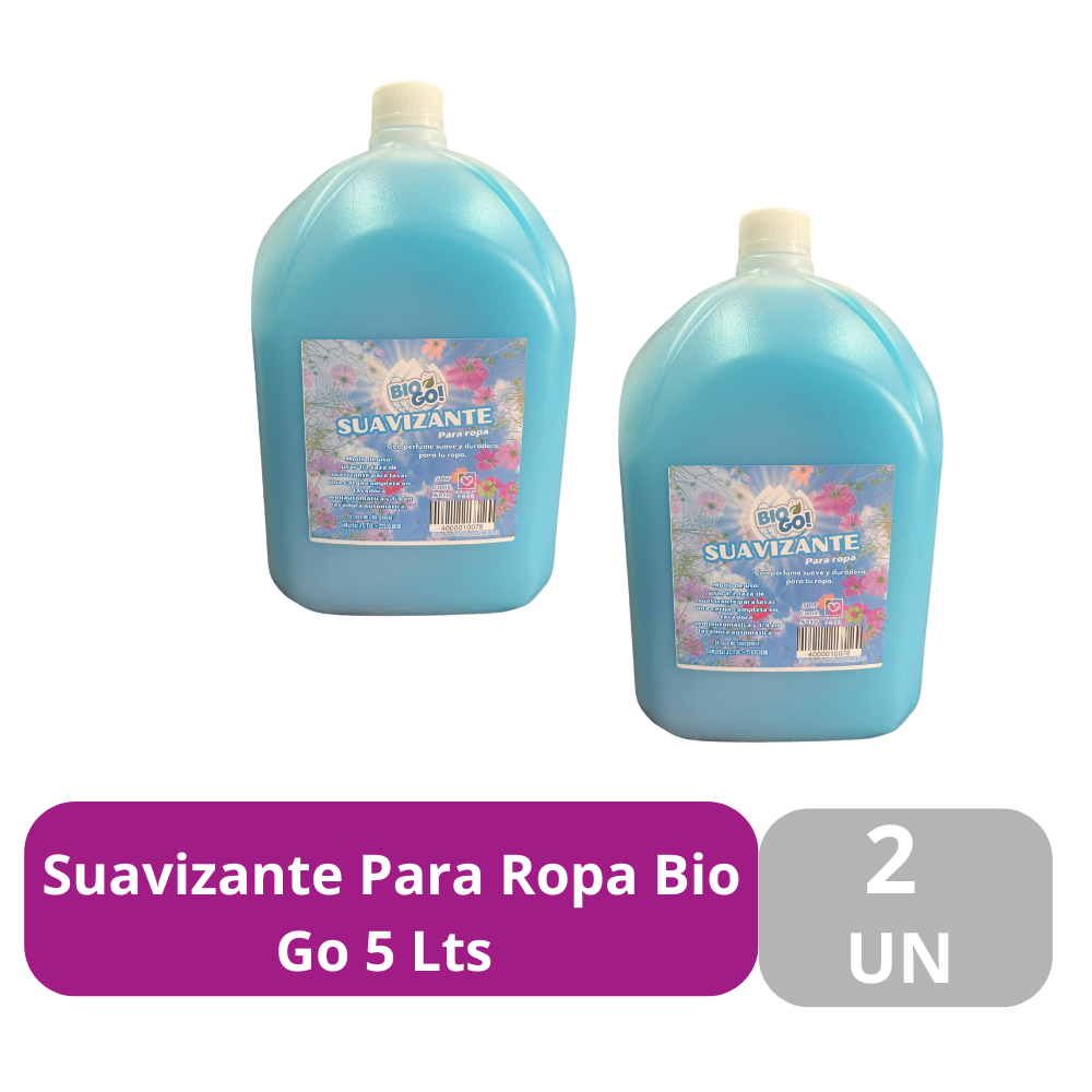 Suavizante Para Ropa Bio Go 5 Lts Pack 2 Unidad-2