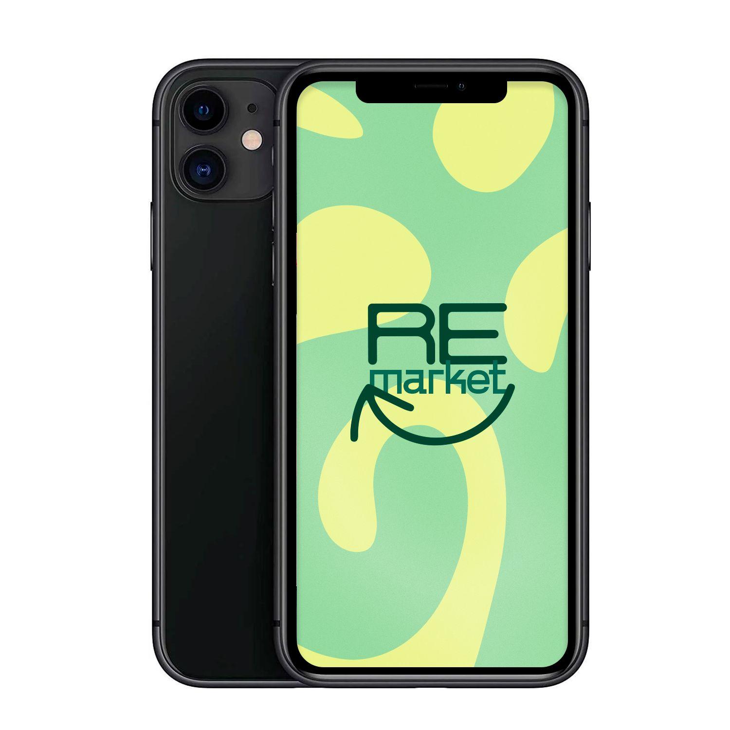 Celular Iphone 11 128 Gb Negro- Reacondicionado-0