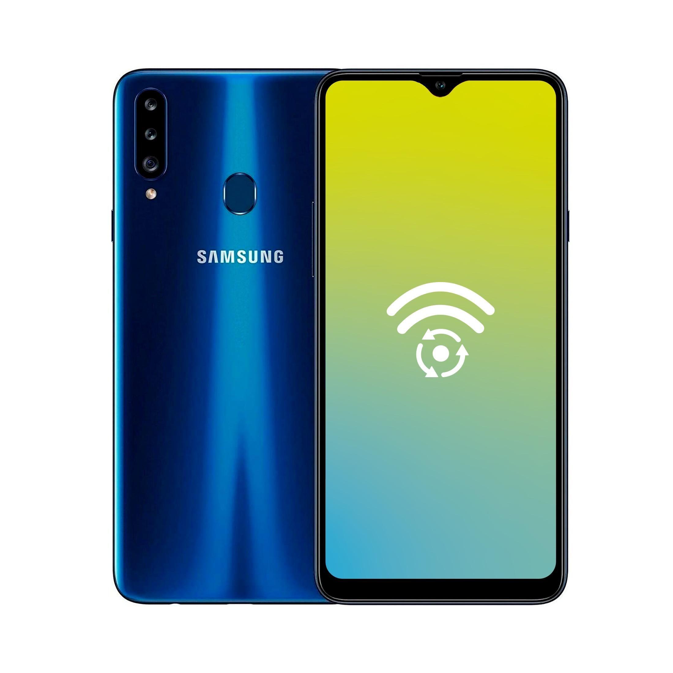 Celular Samsung A20S 32GB Azul- Reacondicionado-0