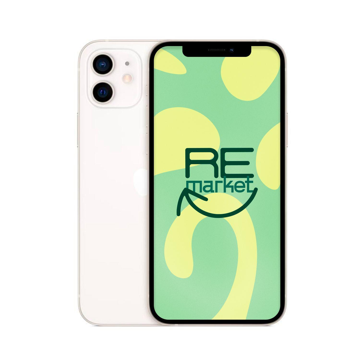 Celular Iphone 12 128 Gb Blanco- Reacondicionado-0