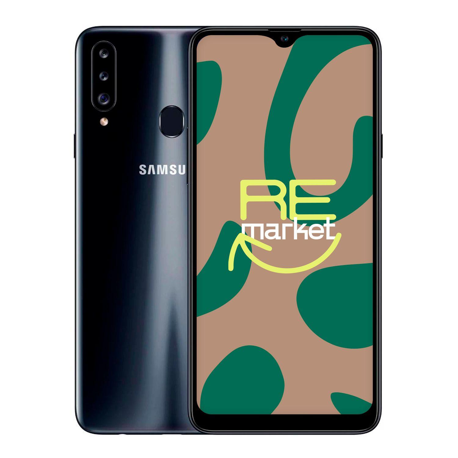 Celular Samsung A20S 32GB Negro- Reacondicionado-0