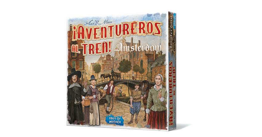 Juego de Mesa  ¡Aventureros al Tren! Amsterdam-0