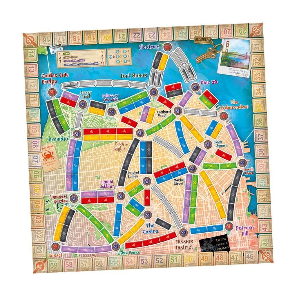 Juego de Mesa  ¡Aventureros al Tren! San Francisco-3