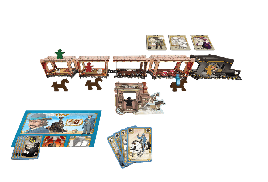 Juego de Mesa  Colt Express Caballos y Diligencias (Expansión)-1