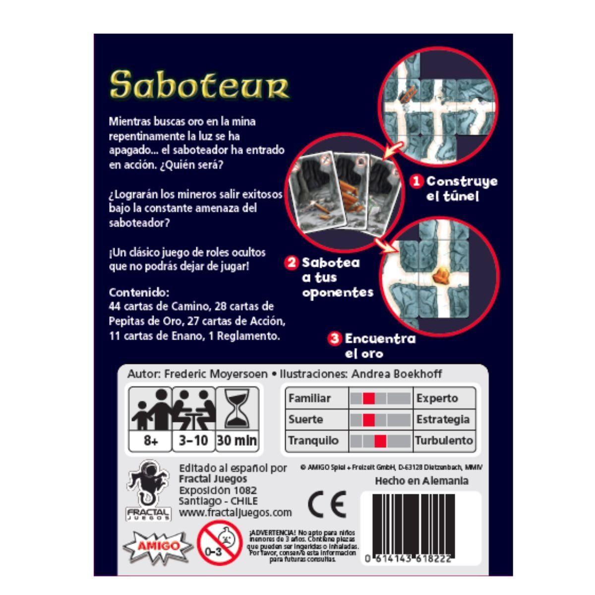 Juego de Mesa  Saboteur-2