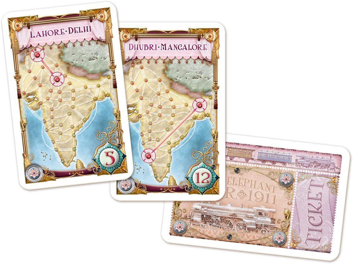 Juego de Mesa  ¡Aventureros al Tren! India y Suiza (Expansión)-2