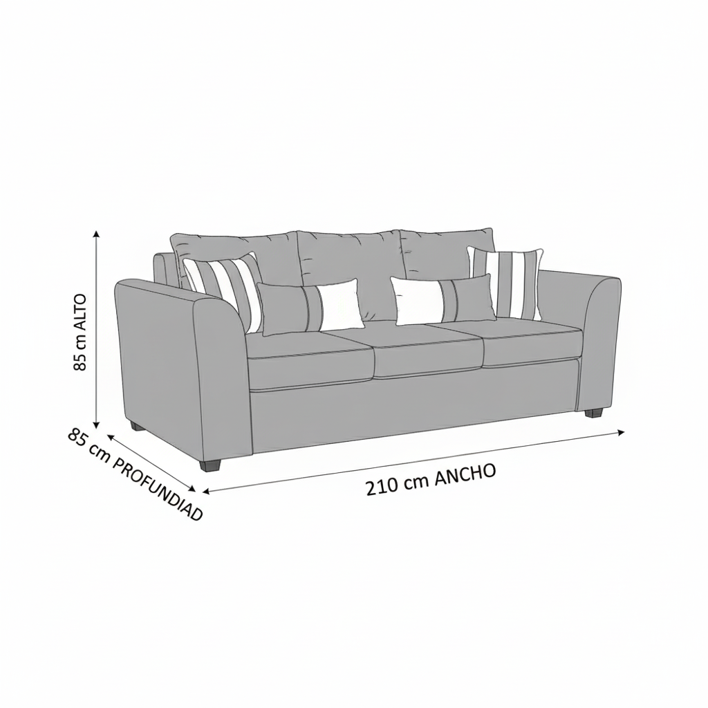 sofa  3 cuerpos burdeo fancy hogar-3