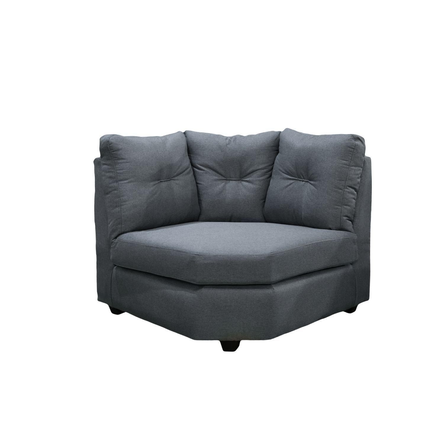 Sofa Seccional Lucero 3 Cuerpos Tela Gris 212-1