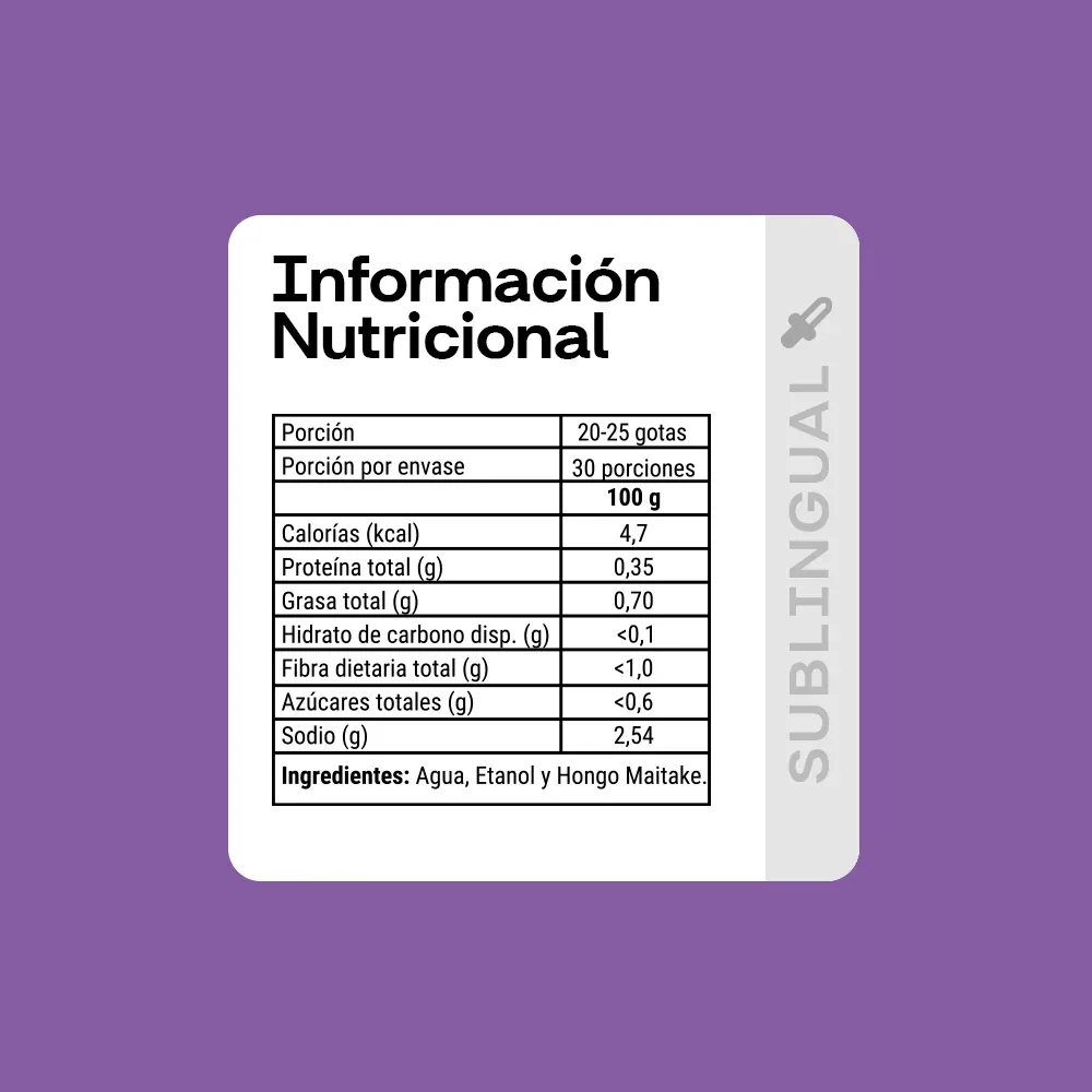 Maitake Sublingual 30 ml Concentración 3:1 - NewPharma-2