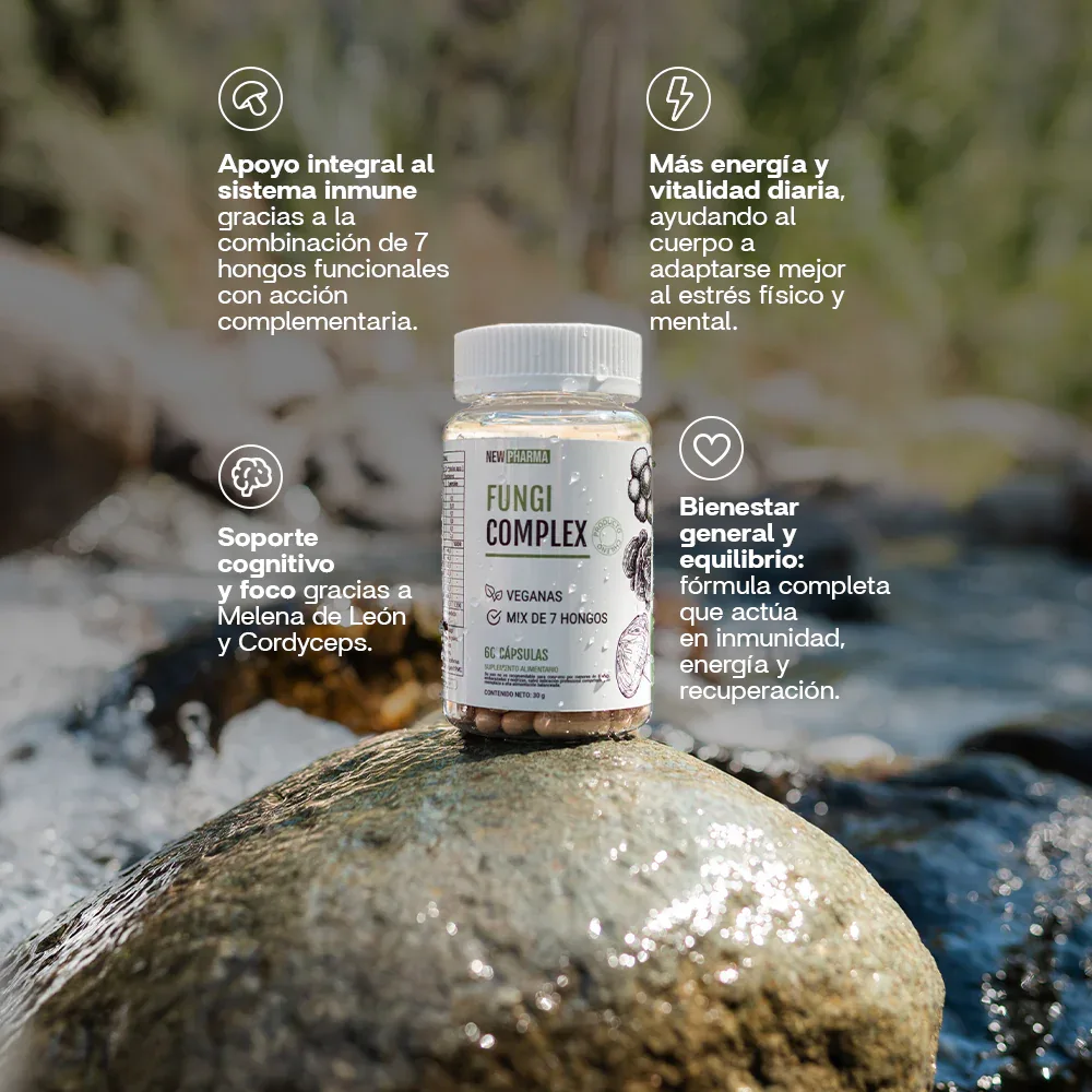 Pack X2 Fungi Complex 60 Capsulas New Pharma-1