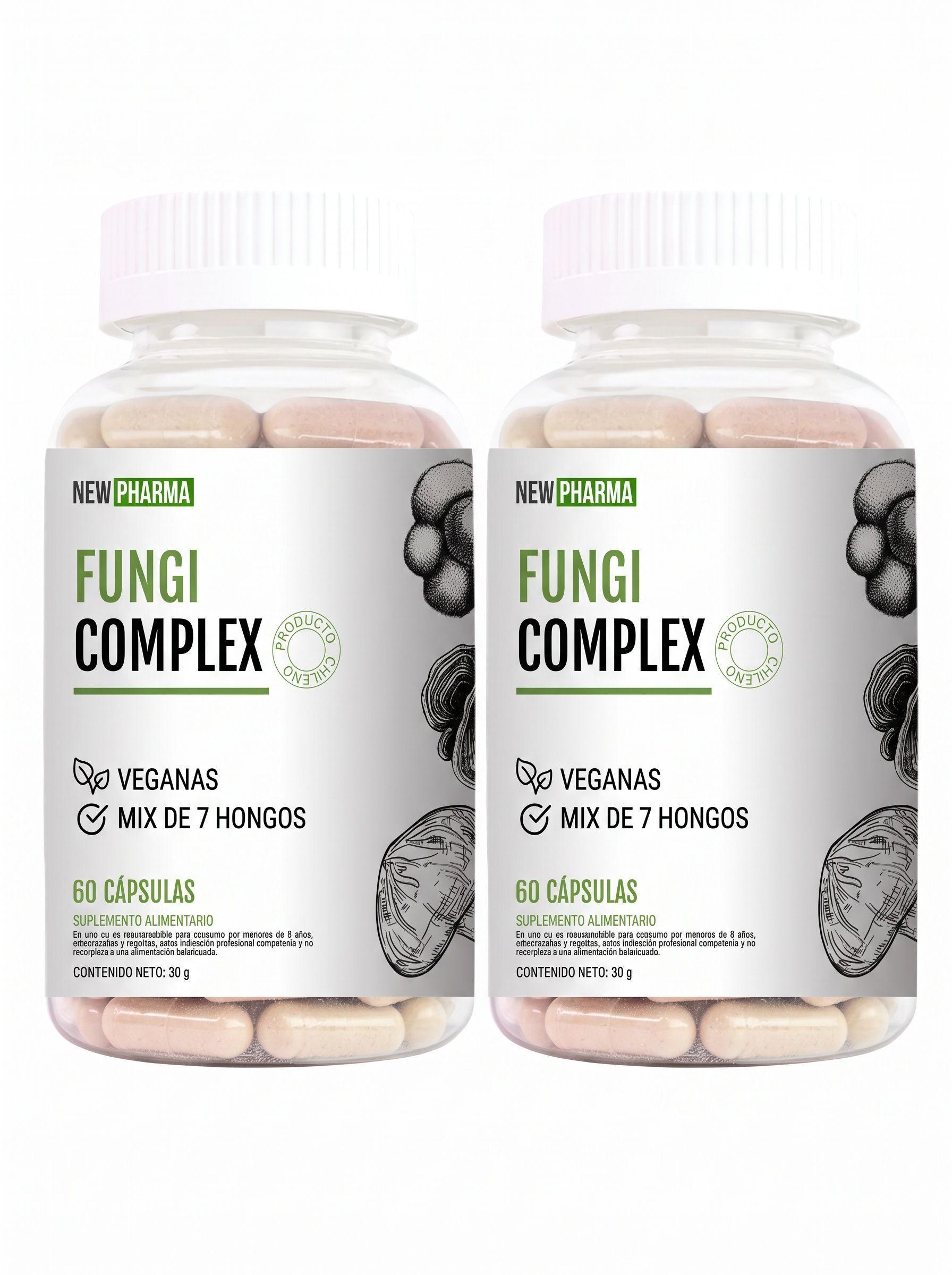 Pack X2 Fungi Complex 60 Capsulas New Pharma-0