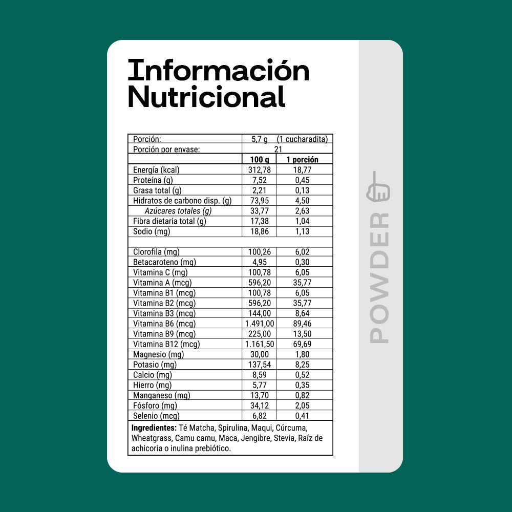 Greens Powder - Polvo 120 Gramos-3