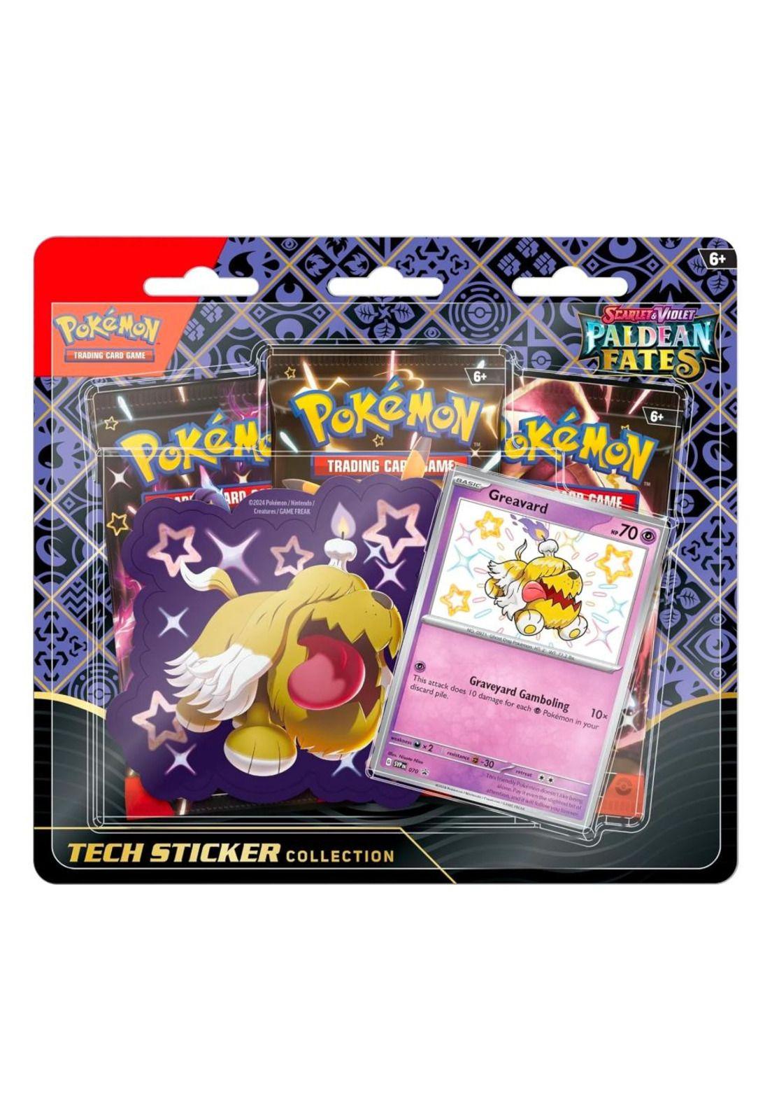 Pokémon Paldean Fates Tech Sticker Box Greavard Español-0