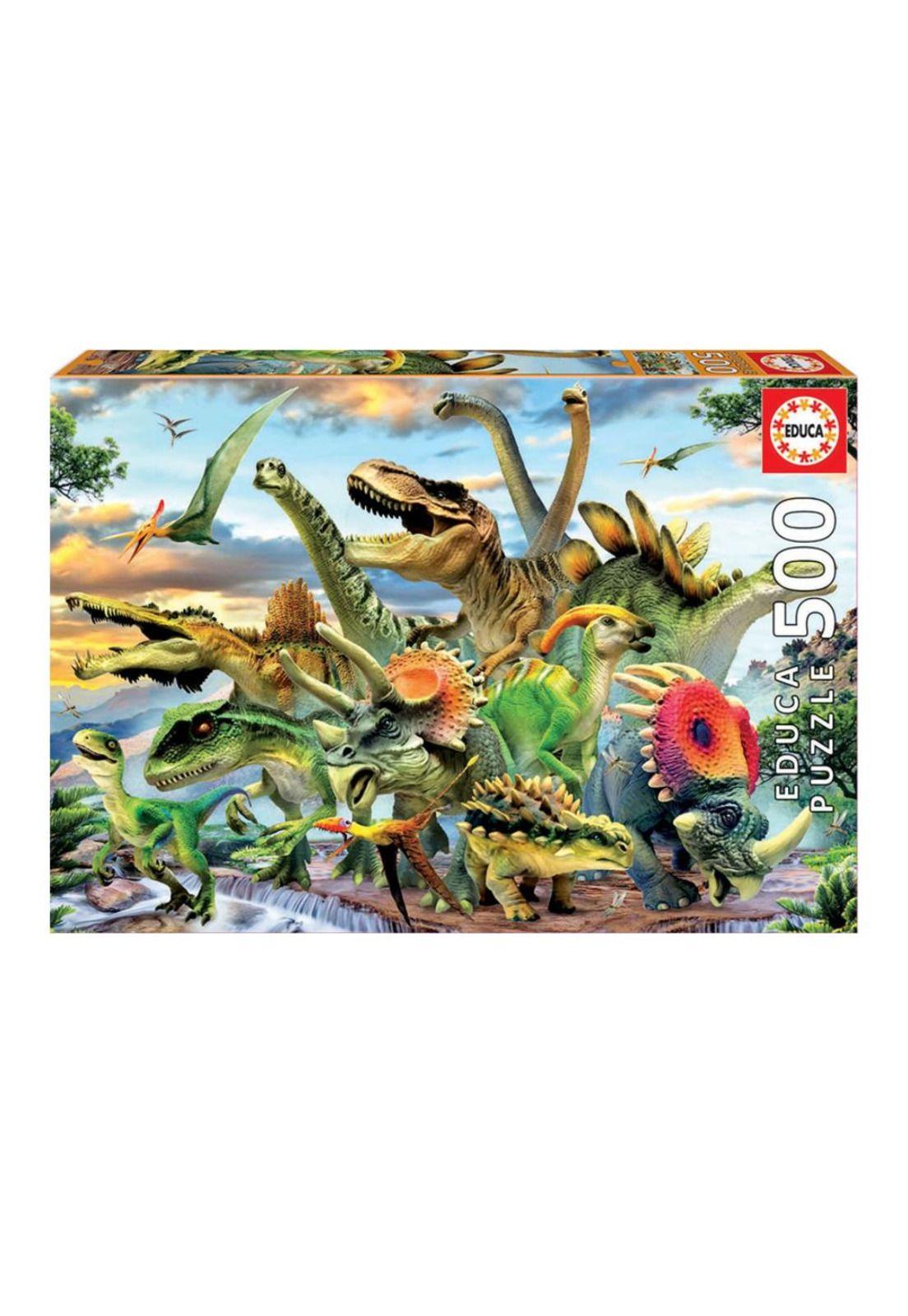 Puzzle Rompecabezas 500 piezas Dinosaurios Educa-0