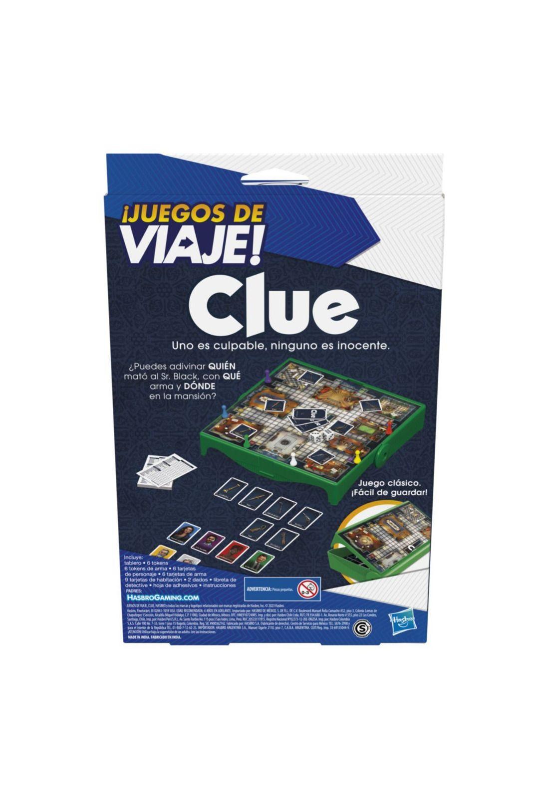 Clue Hasbro Edición de Viaje-2
