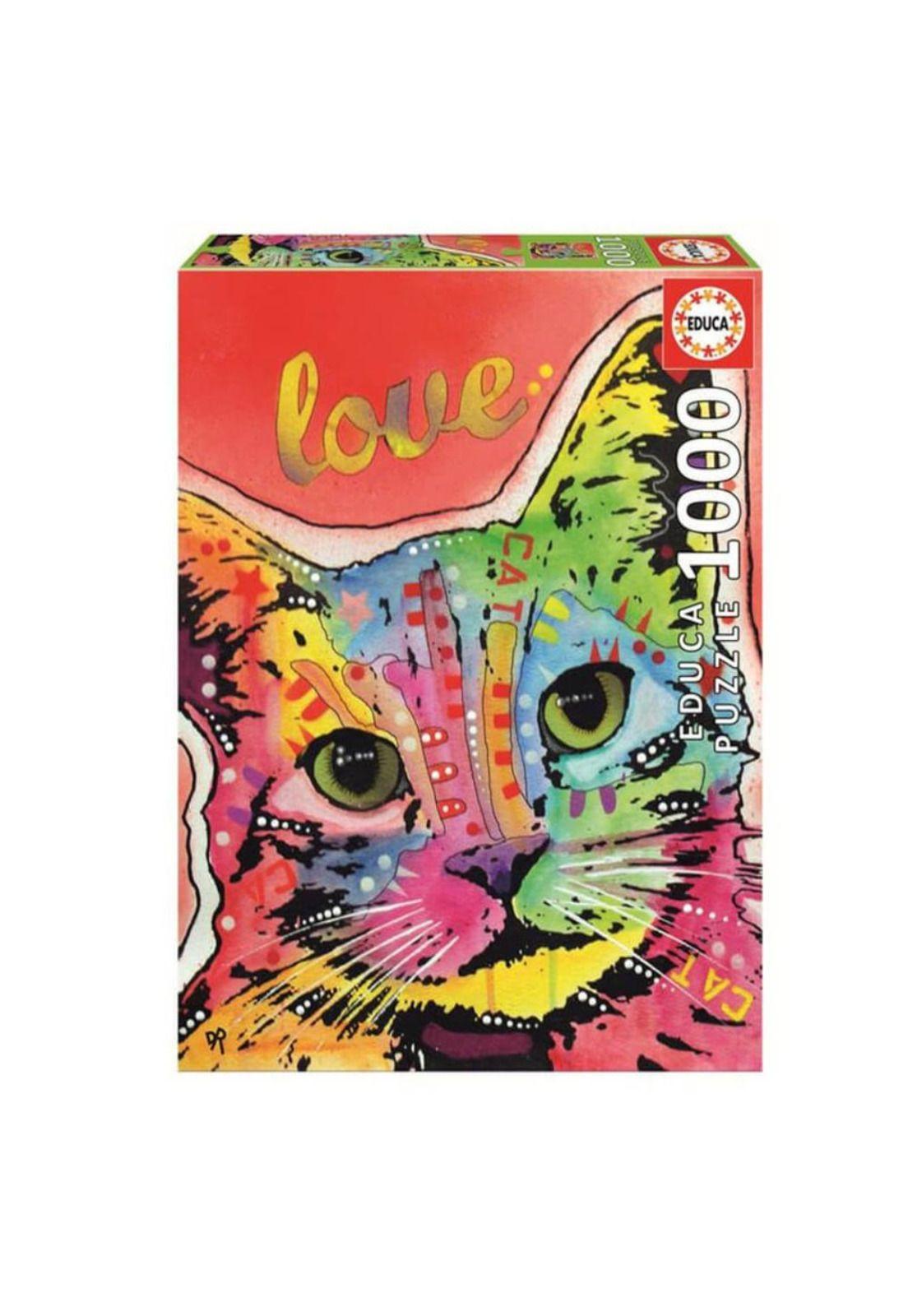 Puzzle Rompecabezas 1000 piezas Tilt Cat Love Educa-0