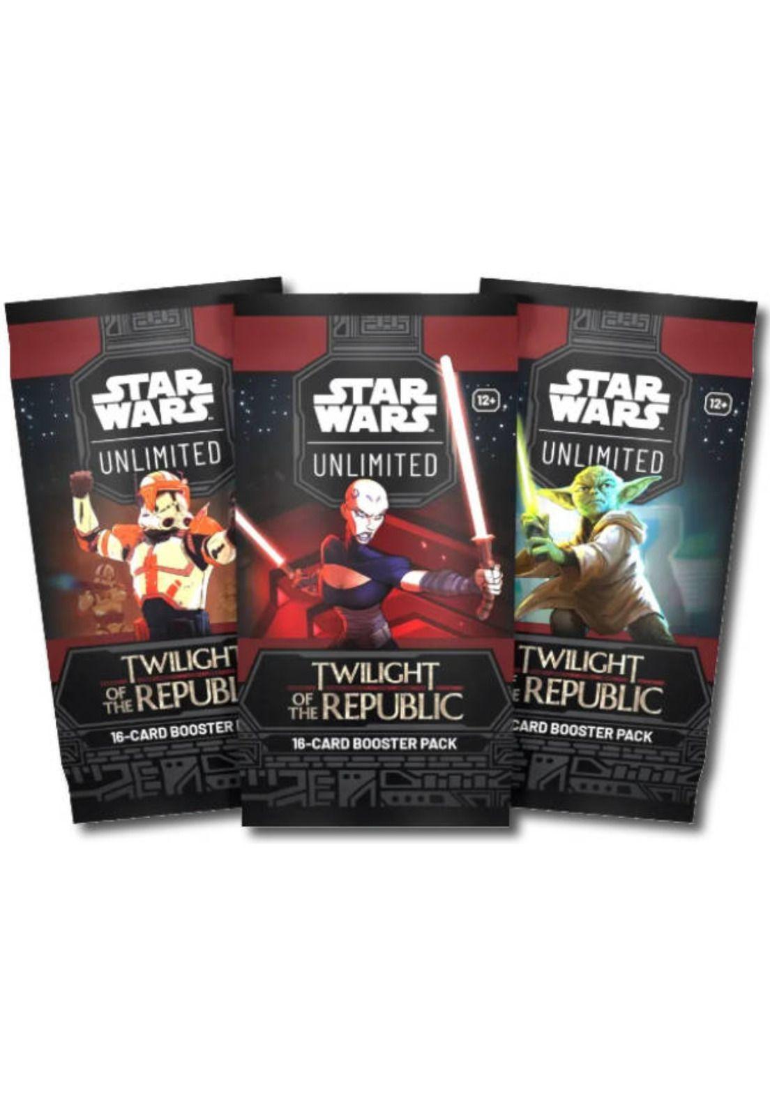 Star Wars Unlimited Twilight Of The Republic Display 24 Sobres Inglés-2