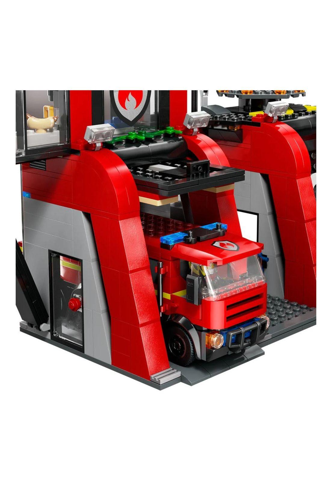 Lego City Estación De Bomberos Con Camión De Bomberos (60414)-1