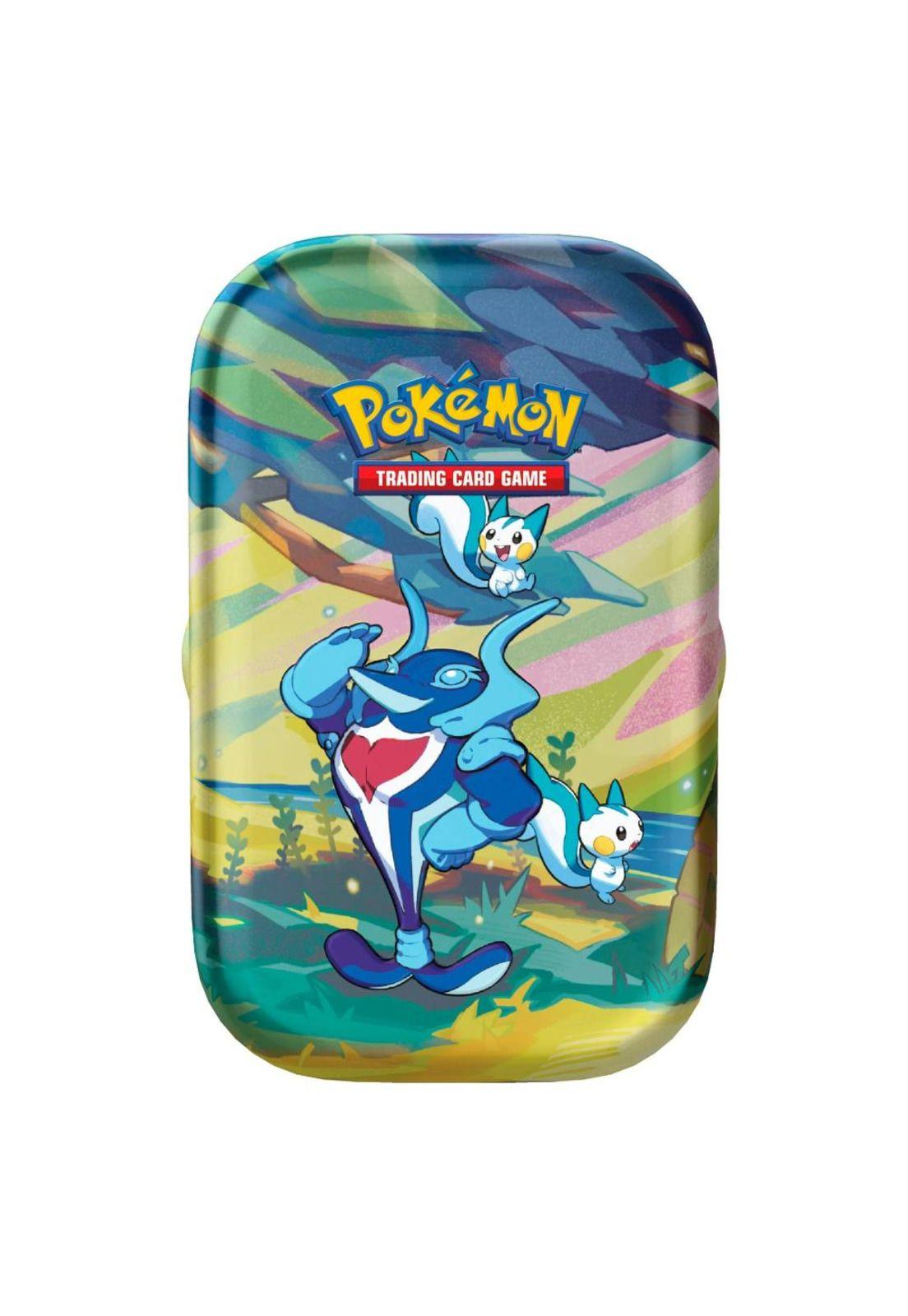 Pokémon Vibrant Paldea Mini Tin Palafin & Pachirisu Inglés-0
