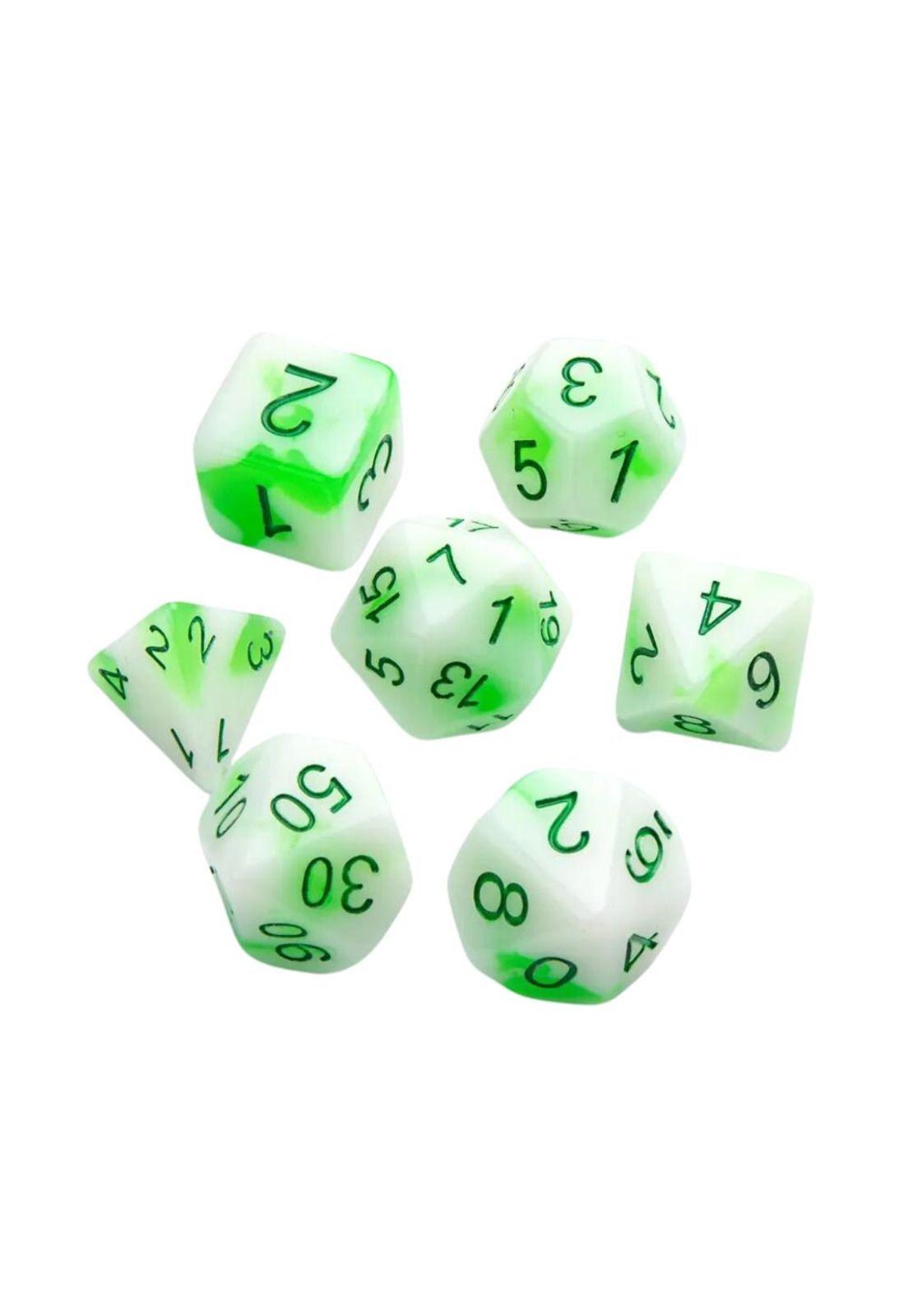 Set 7 Dados Rol Glow Toxic Stones-1