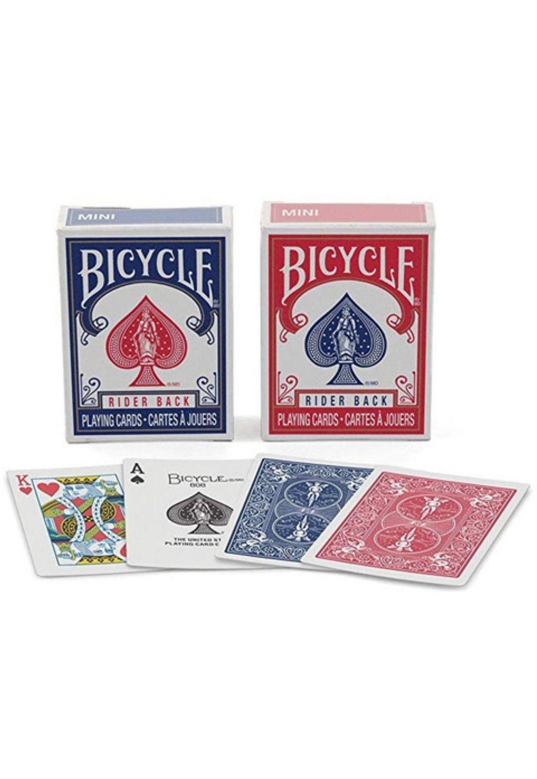 Naipes Bicycle Mini Rojo/Azul-0