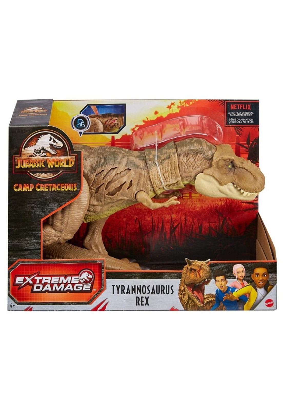 Jurassic World Dinosaurio T-Rex Daño Extremo-0