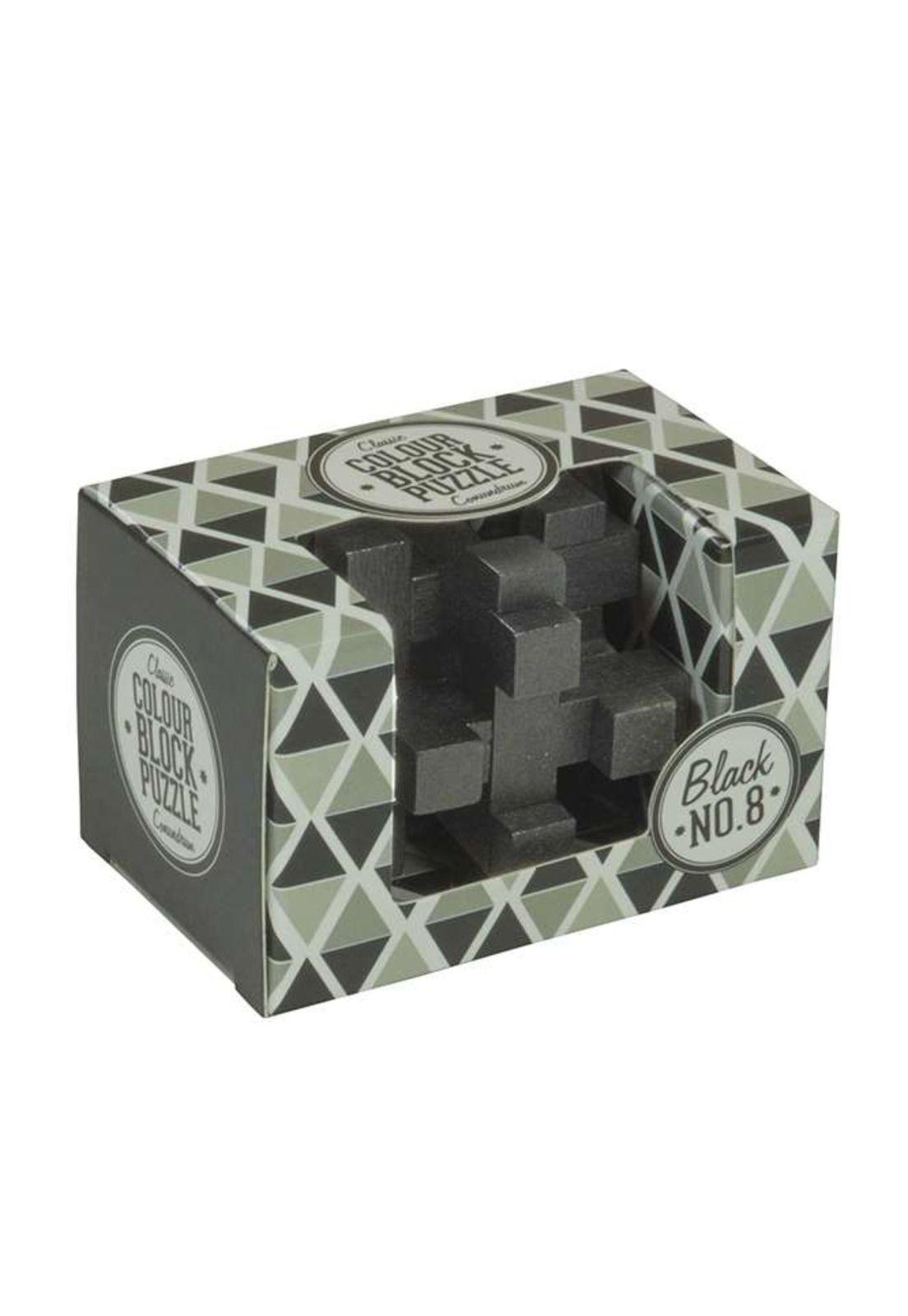 Grey N°8 Puzzle - Colour Block Conundrum Puzzle de Madera-0