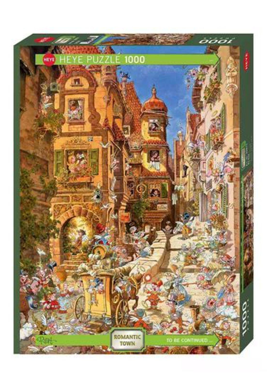 Puzzle Heye 1000 - By Day, Romantic Town-0