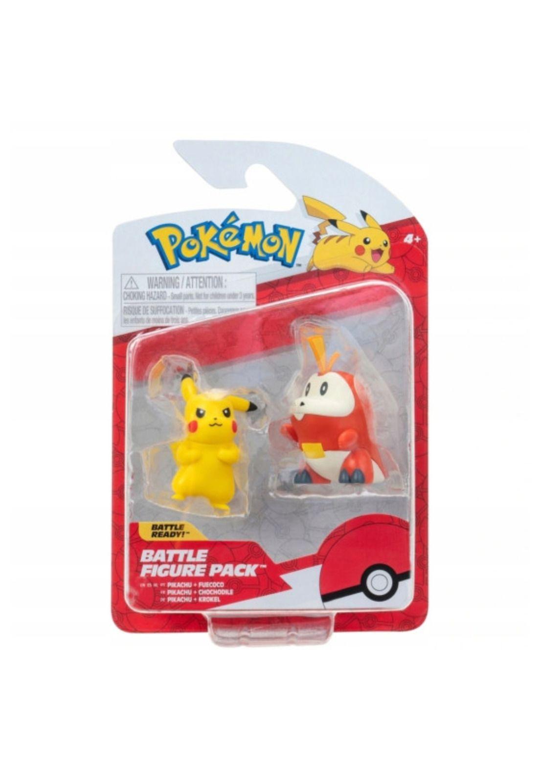 Figura Pokemon Pikachu y Fuecoco-0