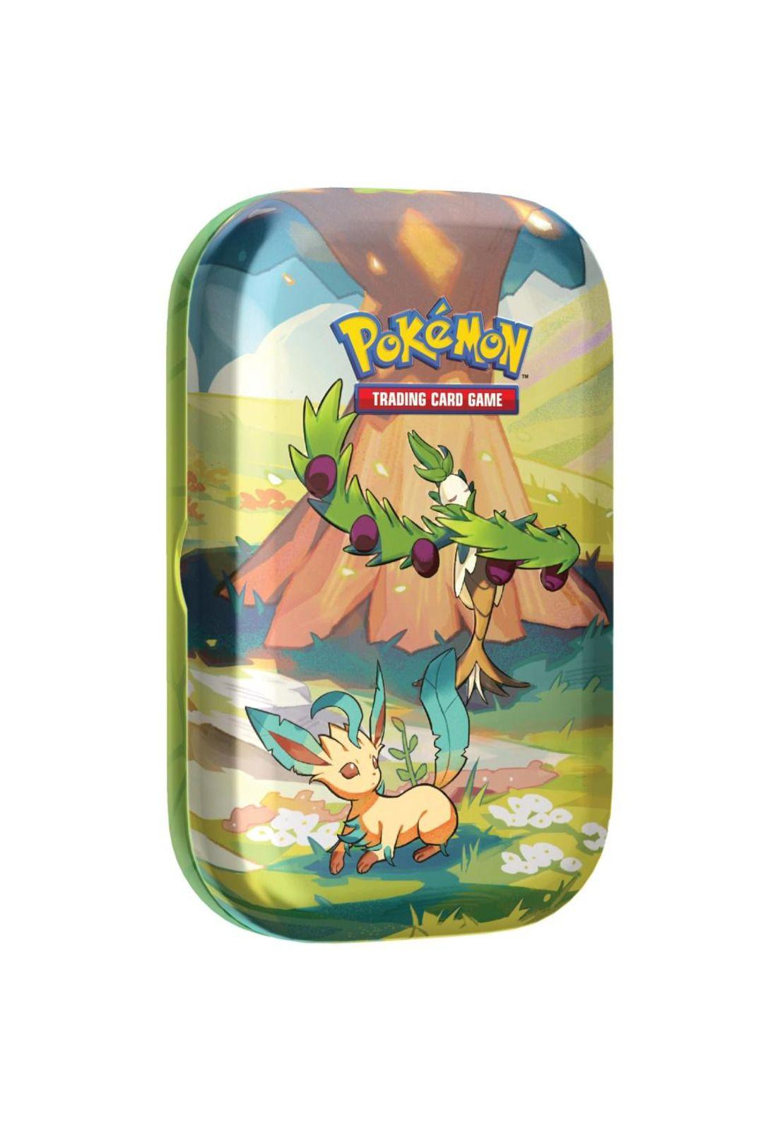 Pokémon Vibrant Paldea Mini Tin Arboliva & Leafeon Español-0