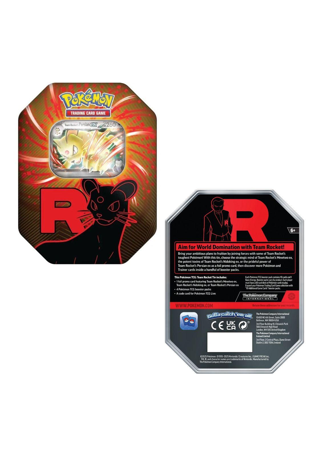 Pokémon Team Rocket Tin Persian Español-2