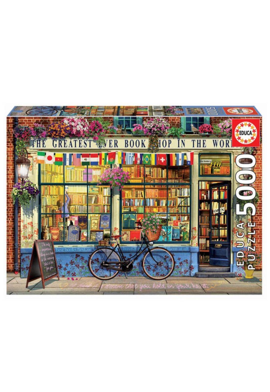 Puzzle Rompecabezas 5000 piezas La Mejor Librería del Mundo Educa-0