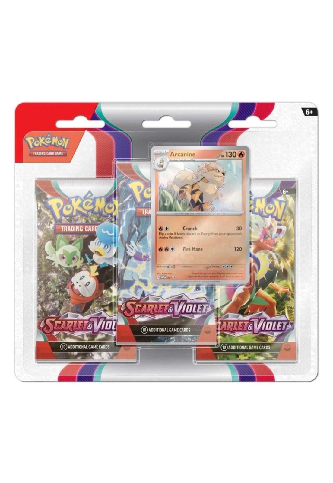 Pokémon Scarlet And Violet Arcanine Blister Pack Inglés-0