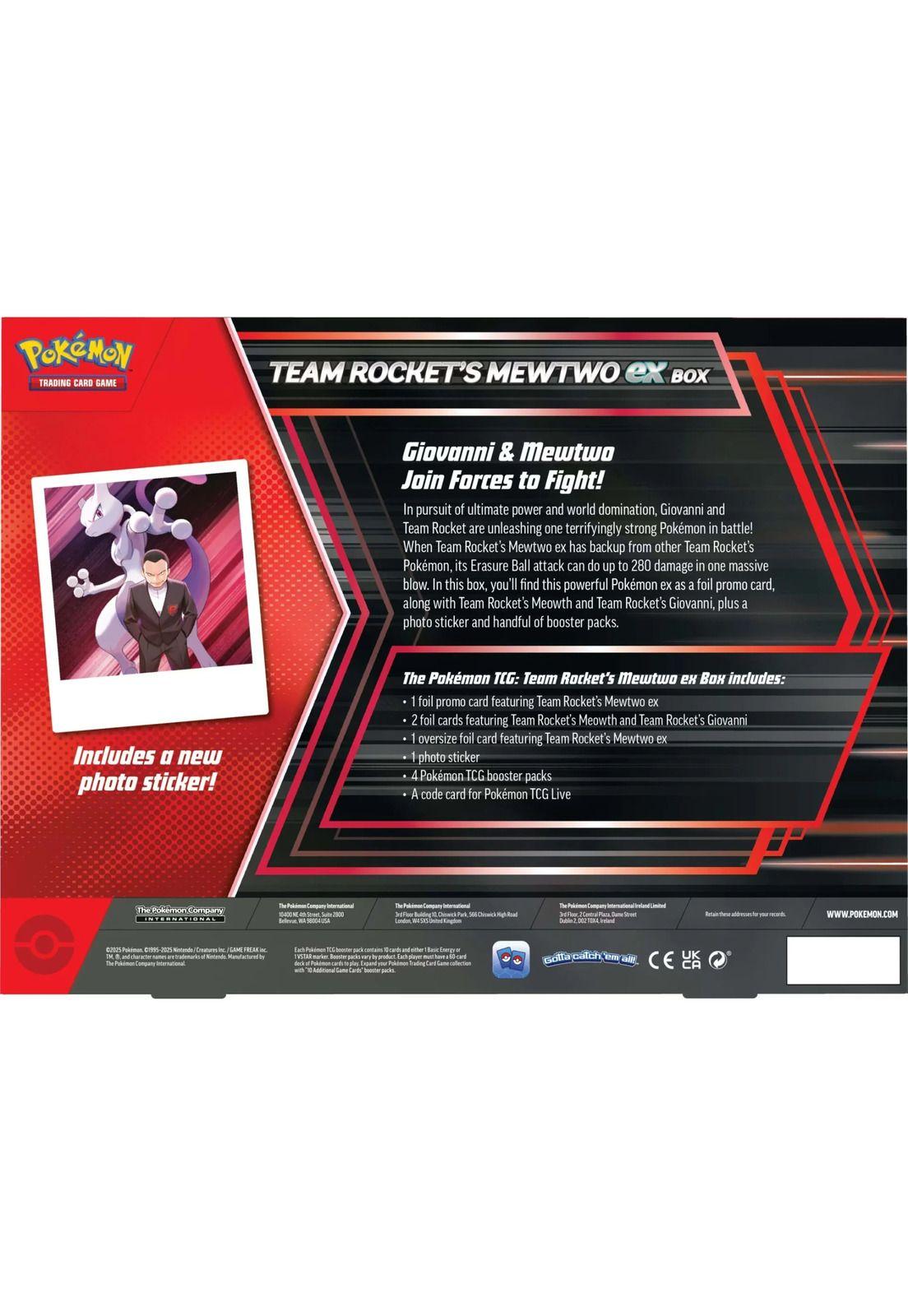 Pokémon Team Rocket's Mewtwo Ex Box Inglés-2
