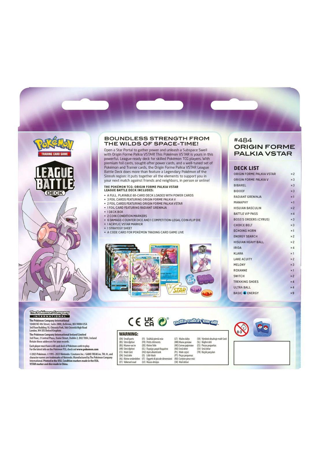 Pokémon Origin Forme Palkia VStar League Battle Deck Inglés-1