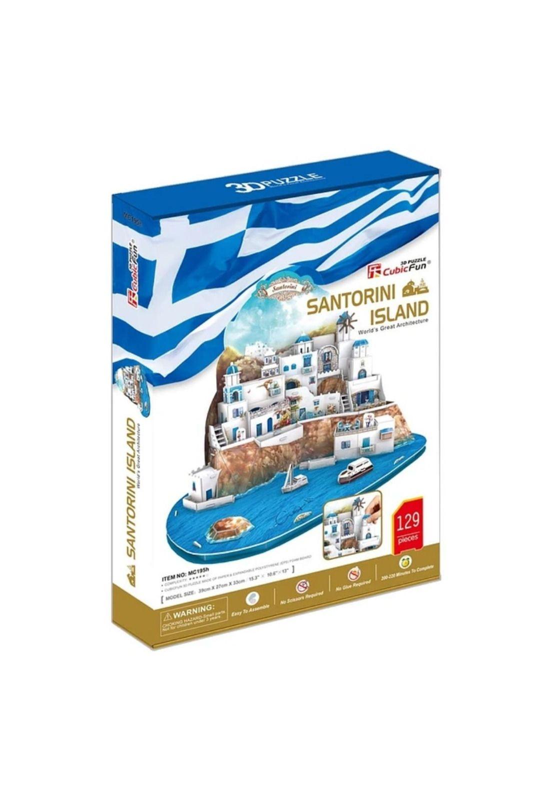 Santorini Island Puzzle 3D-0