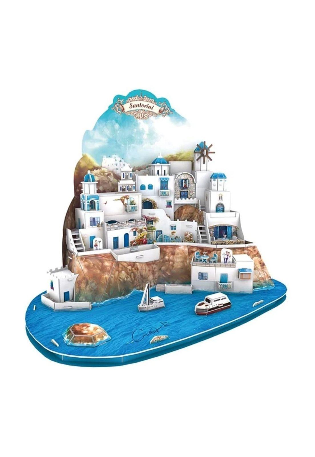 Santorini Island Puzzle 3D-1