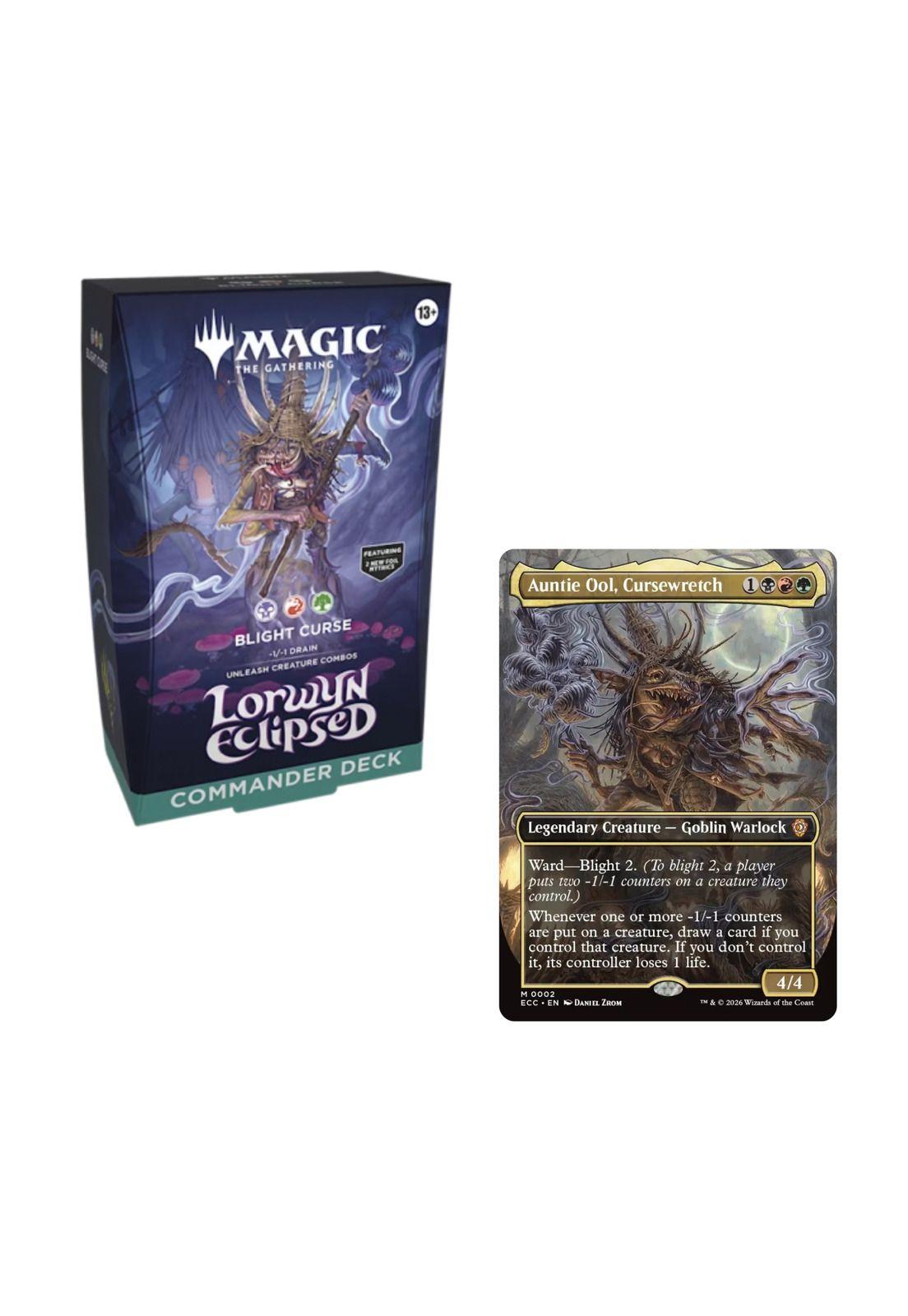 Magic Lorwyn Eclipsed - Commander Deck Blight Curse Inglés-2