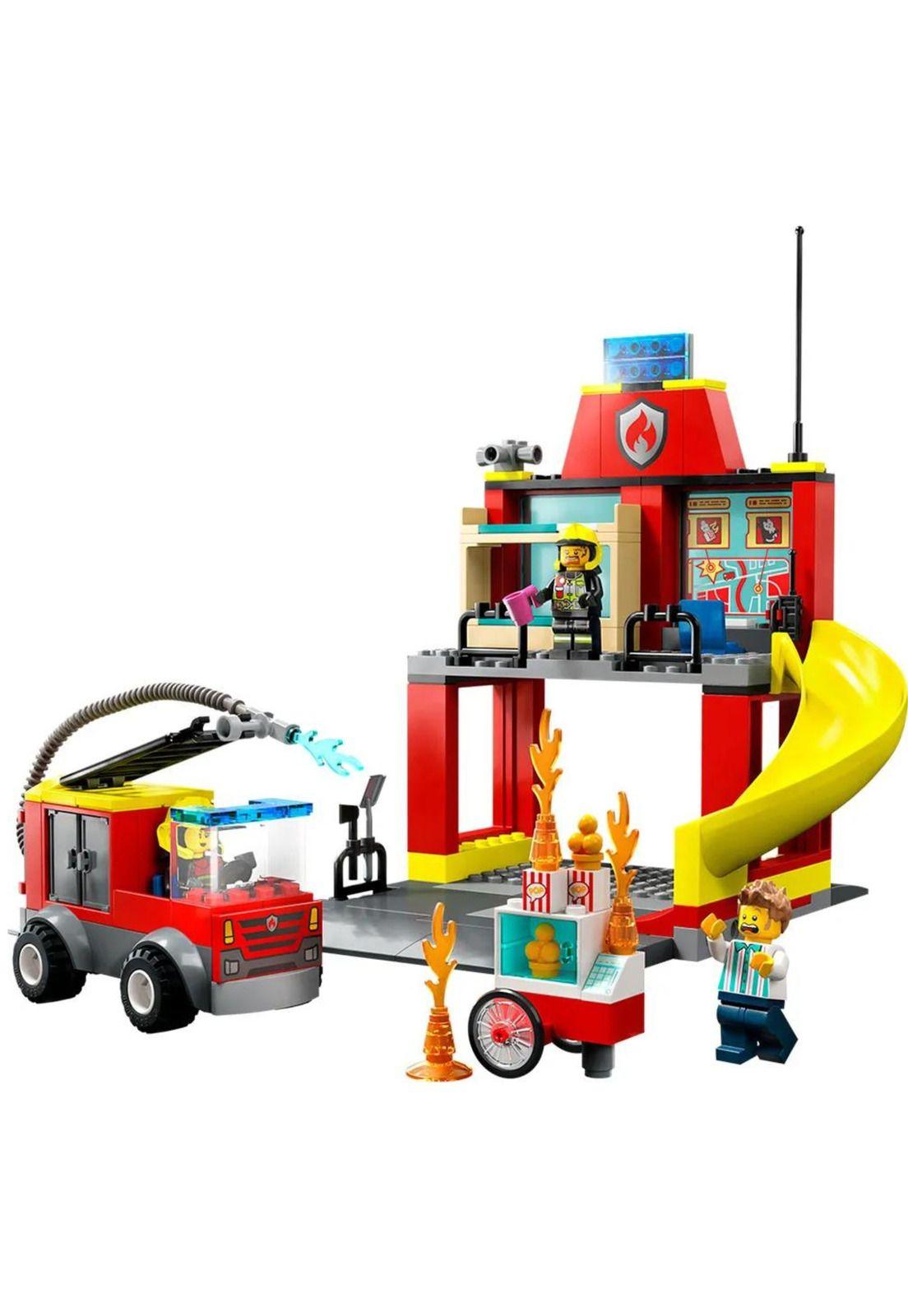 Lego City: Estación de Bomberos y Camión de Bomberos-1