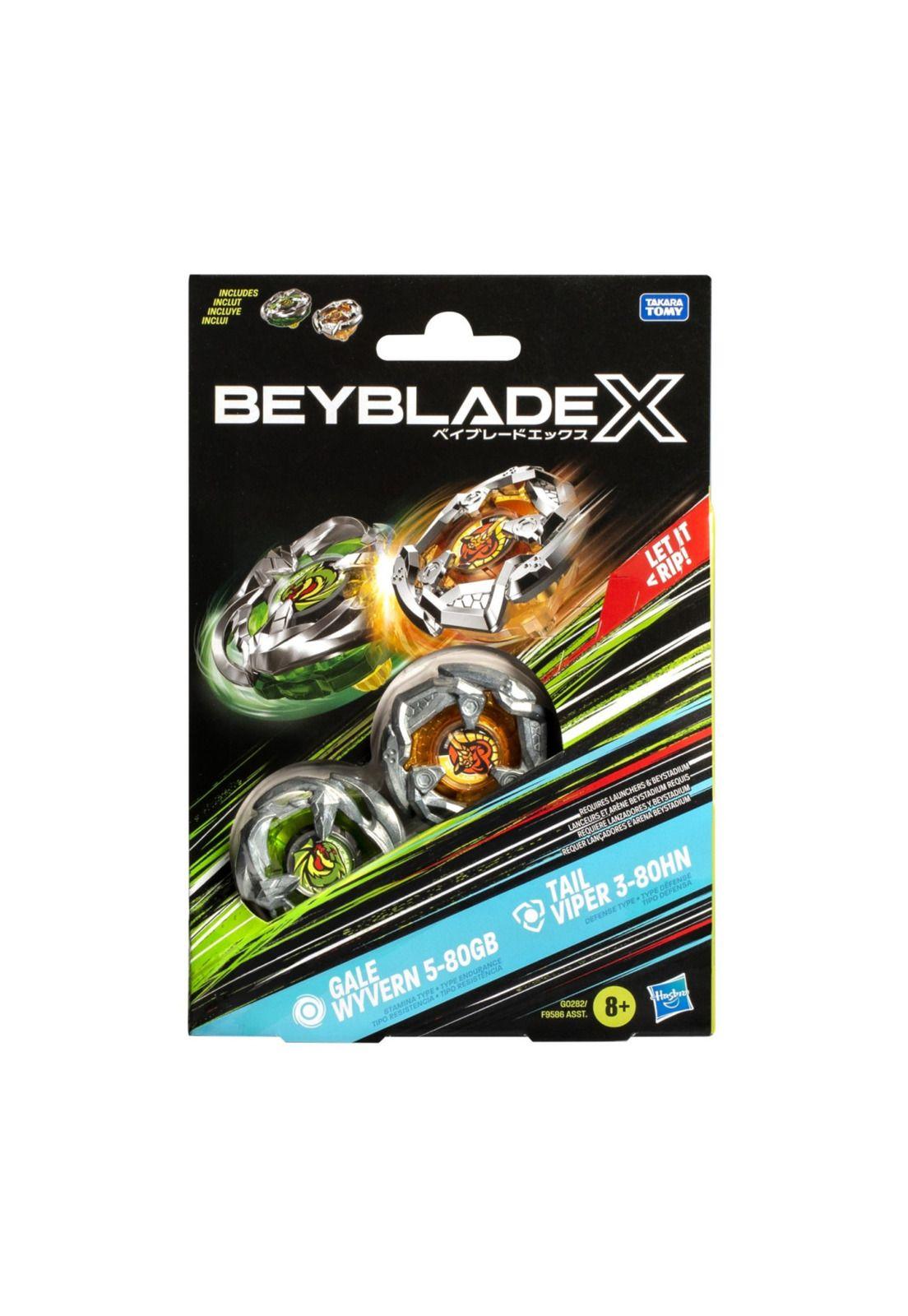 Beyblade X Duo Gale Wyvern 5-80GB y Tail Viper 3-80HN-0