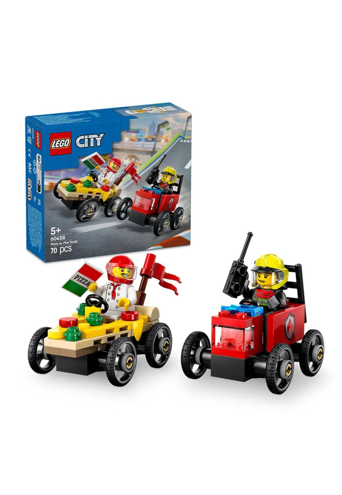 Lego City Pizza vs Camión de Bomberos (60458)-2