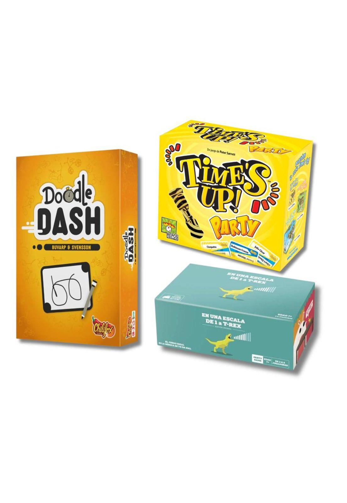 Pack Fiesta (Time's Up Party + Doodle Dash + En una Escala de 1 a T-Rex)-0