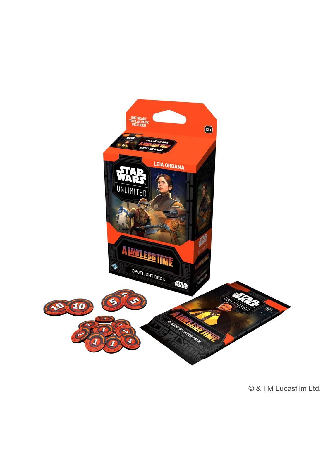 Star Wars Unlimited A Lawless Time Spotlight Leia Organa Deck Español-2