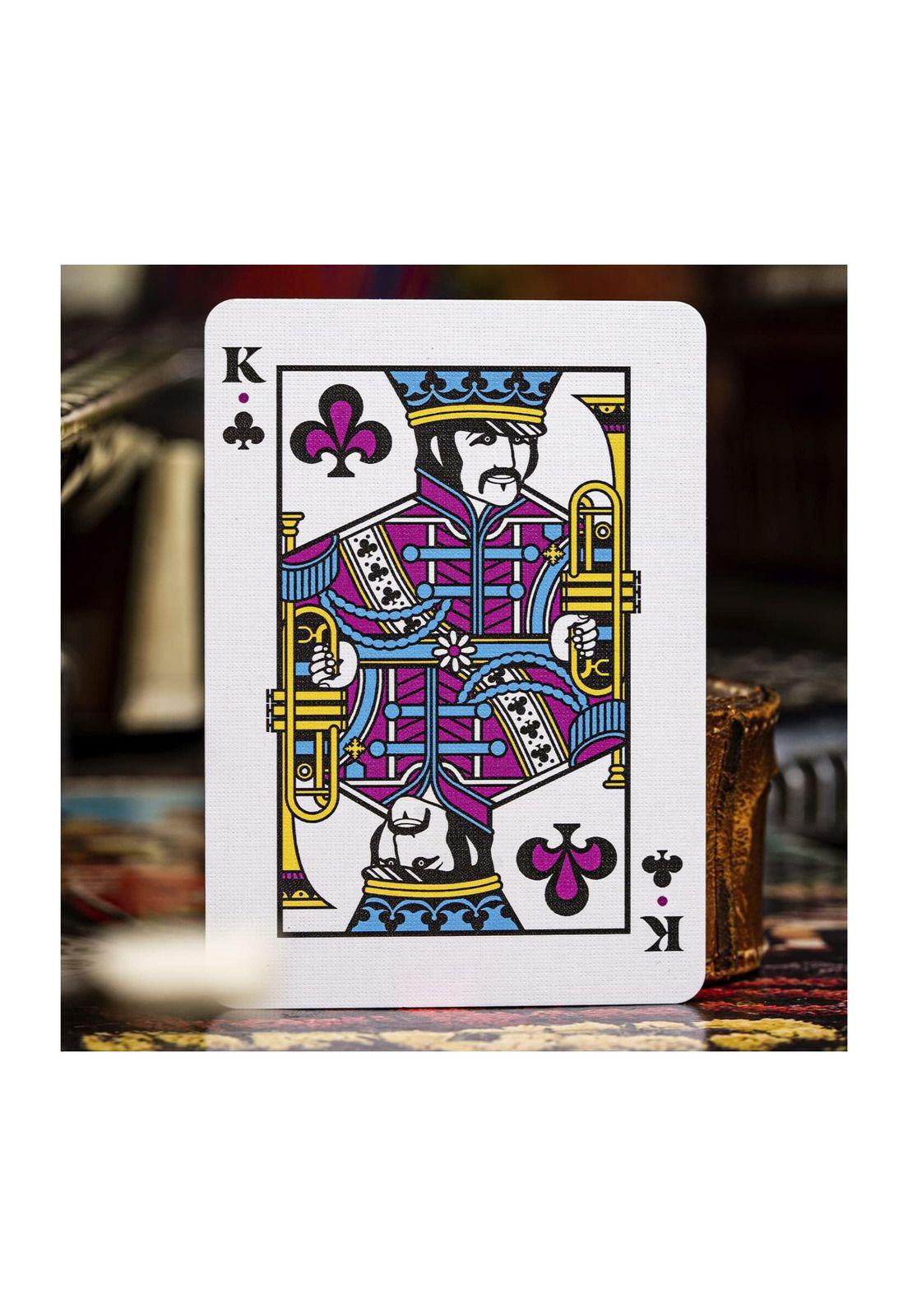 Naipe Bicycle  The Beatles  Naranja-2